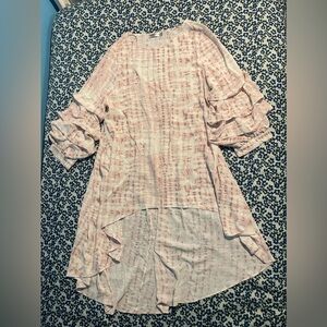 Patrizia Luca Light Pink Patterned Blouse